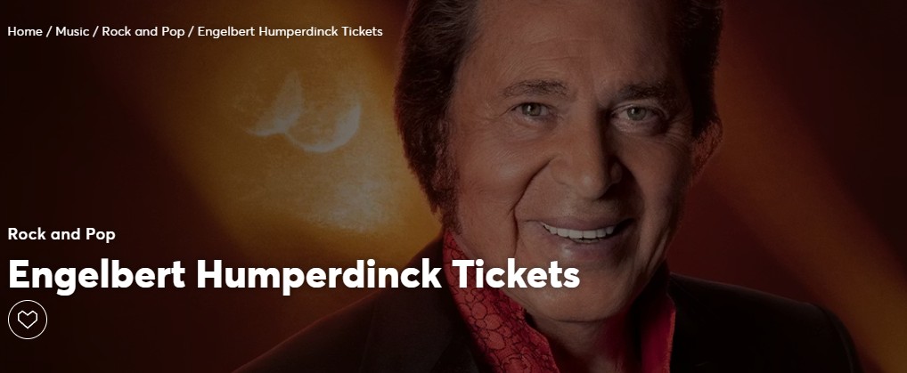 Engelbert Humperdinck performing at Michael Fowler Centre 2026